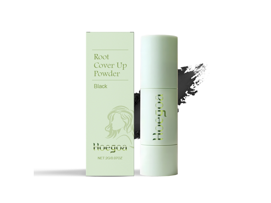 Polvo negro natural para rellenar la línea del cabello