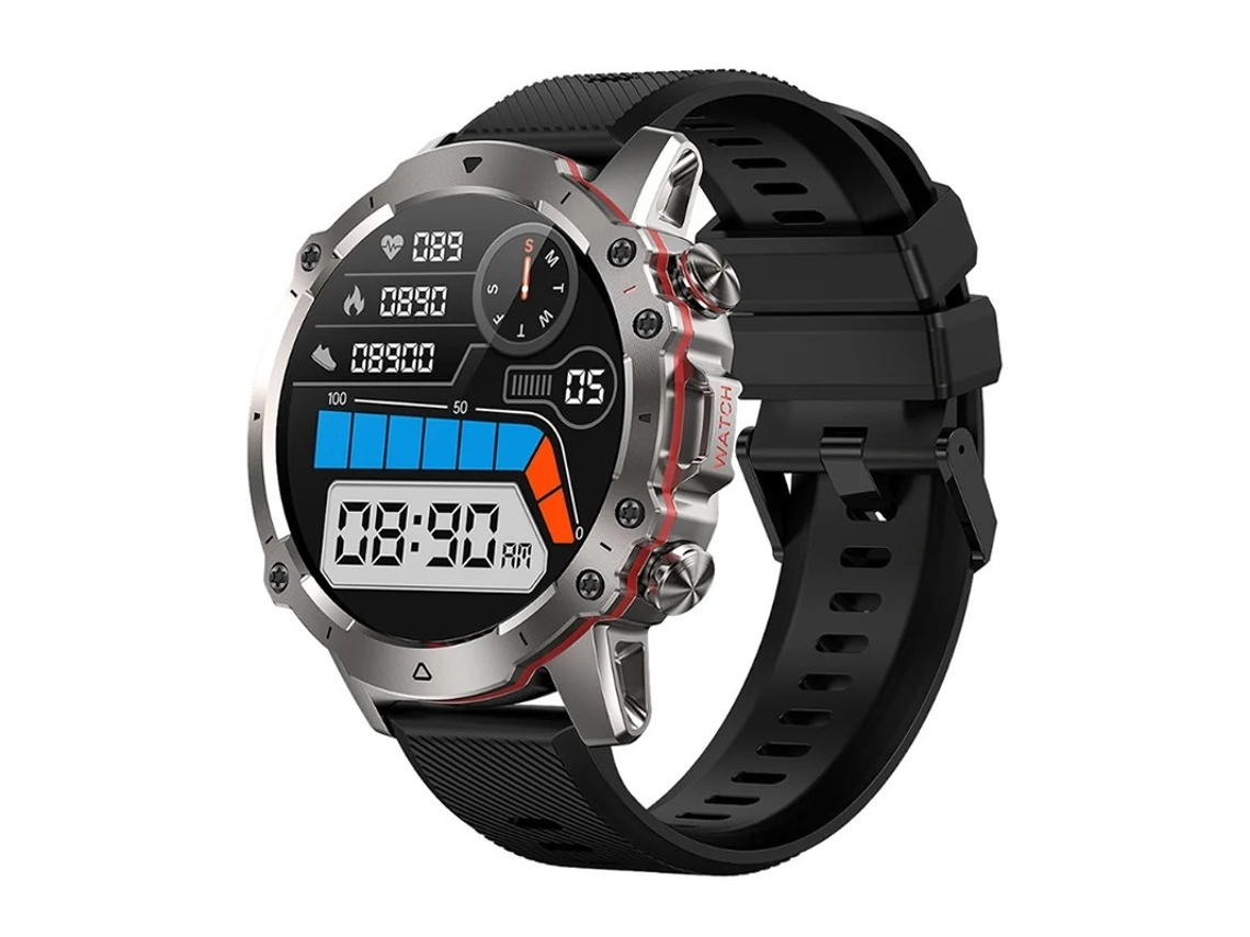 Reloj inteligente con llamadas Bluetooth, pantalla de 1,43 pulgadas, monitorización de frecuencia cardíaca y presión arterial, y múltiples modos deportivos Bestvite