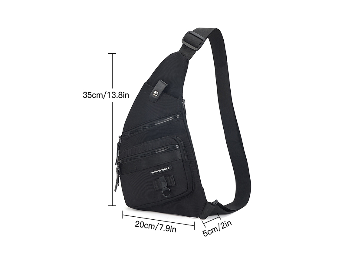 2026-mochila Bandolera Tomshoo Para Hombres Mochila Pecho Mochila Cruzada Para Senderismo Viajes Ciclismo