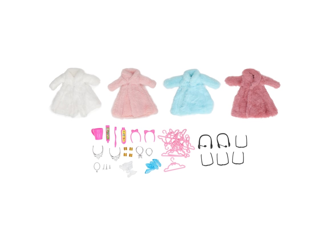 2026-conjunto Abrigo Invierno Muñeca Escala 1/12 Con Colgador Y Accesorios Para Navidad Y Niñas