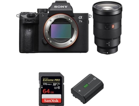 Kit Cámara SONY ALPHA 7 III FE 24-70 mm f/2.8 GM + SanDisk 64 GB + Batería (Full-Frame)