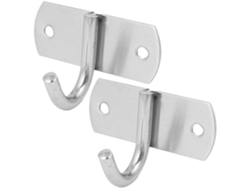 2 Ganchos Rectangulares De Acero Inoxidable Para Toallas De Pared, Accesorios De Baño Y Cocina,