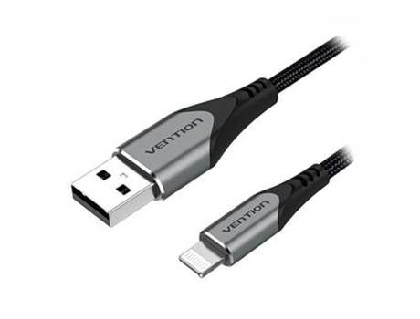 Cable Usb 2.0 Lightning VENTION Labhf/ Usb Macho Lightning Macho/ 1M/ Gris