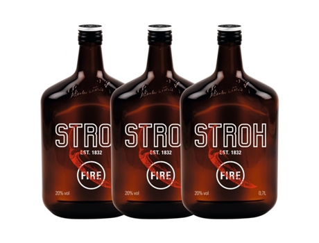 Licor PEQUEÑOS PRODUCTORES Stroh Fire (0.7 L - 3 unidades)