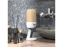 Dispensador Automático de Jabón Líquido con Sensor, 400 ml, Recargable vía USB, Desinfectante de Manos Automático, Acabado Madera Estándar MDUG.