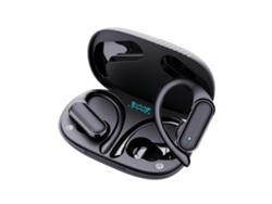 Auriculares inalámbricos Canales duales Gancho para la oreja estéreo Inmersivo Hifi Hd YEMAESRE Bluetooth Negro