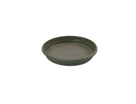 PLASTIKEN TERRA - Plato Redondo de 14 cm para Macetas de 16 cm 15L Taupe
