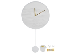 Reloj De Pared De Arcilla Con Péndulo Silencioso, Diseño Moderno, Marco De Metal Para Sala De Estar Y Dormitorio.