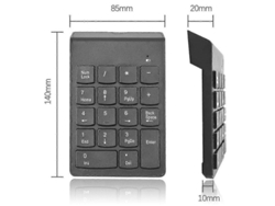 Fasst-teclado Numérico Inalámbrico Bluetooth 18 Teclas Extensión Numpad Mini Usb Para Computadoras Portátiles