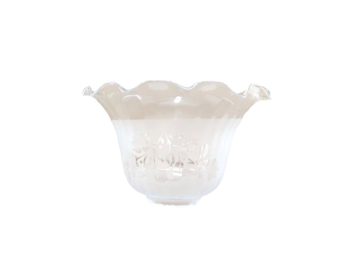 Tulipa de cristal GRANADA mate 10x17cm boca de 5cm