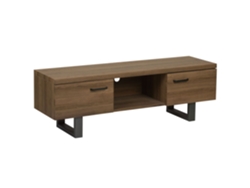 Mueble TV BELIANI Timber de MDF Madera oscura 140x41x47