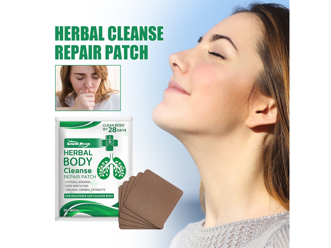 Parches reparadores de limpieza herbal, 20 unidades, sin marca.