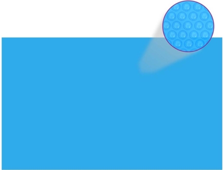 vidaXL Cubierta de piscina rectangular PE azul 1000x600 cm