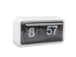 2026-reloj De Mesa Retro Flip Mecánico Estilo Innovador Con Cubierta Clara Para Decoración De Hogar Y Oficina Blanco
