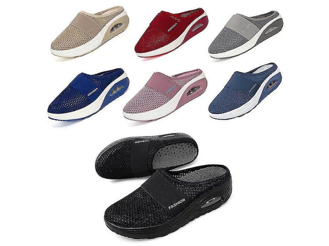 2026-zapatos De Caminar Sin Cordones Con Toalla De Aire Ortopédicos Para Diabéticos Antideslizantes