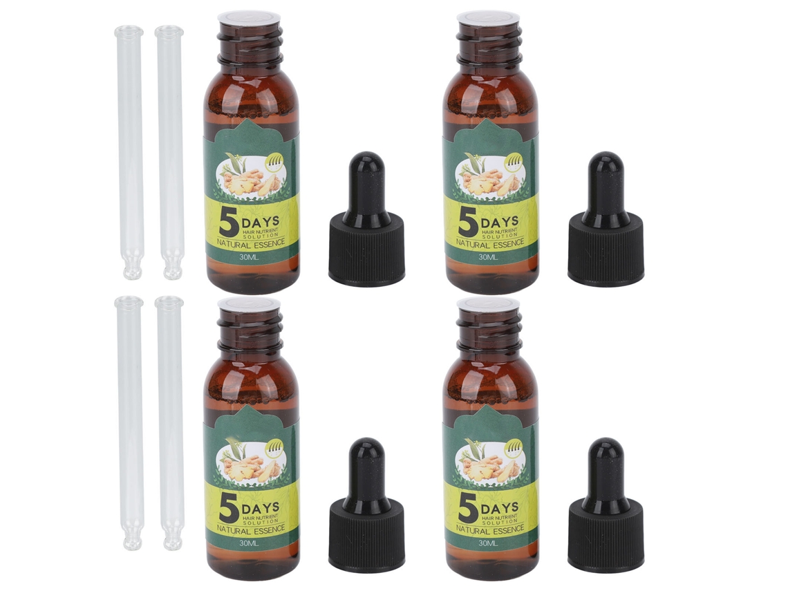 Vlrla-4 Unidades 30ml Ginger Cabelo Growth Serum Essential Oil