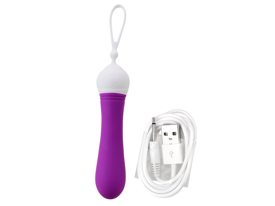 Mini vibrador de masaje portátil con 9 modos de vibración para mujeres (púrpura) YIZHOOD