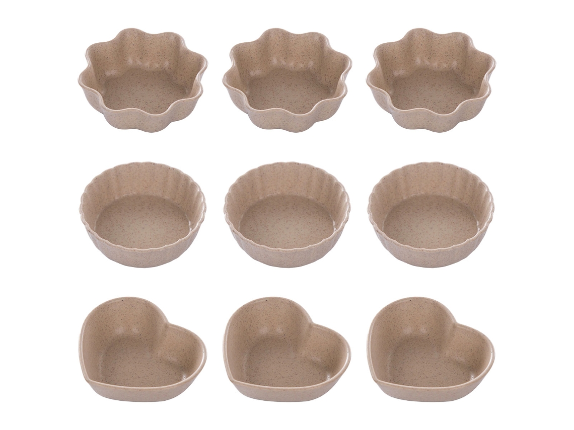 Juego de 9 platos para condimentos de formas variadas MEOIRUERY
