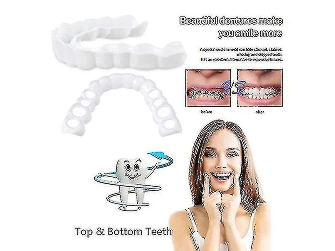 Protectores Dentales Blanqueadores Comfort Fit Flex Para Dientes Superiores E Inferiores