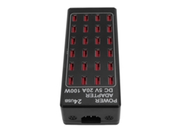 Cargador De Múltiples Puertos Usb De 100w De Carga Rápida Con 24 Puertos Para Tabletas Apple, Teléfonos, Power Banks, Uso Universal