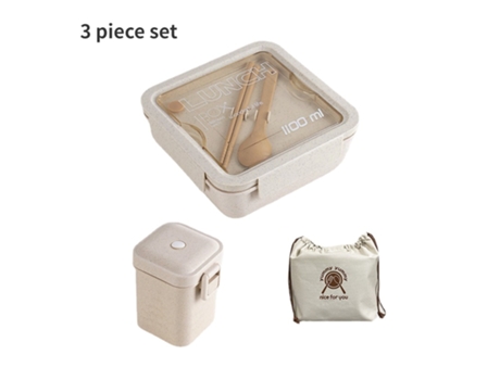 Geyecete caja bento con cubiertos