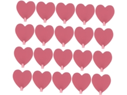 Juego de 20 pegatinas de acero con forma de corazón para baño, cocina y decoración.