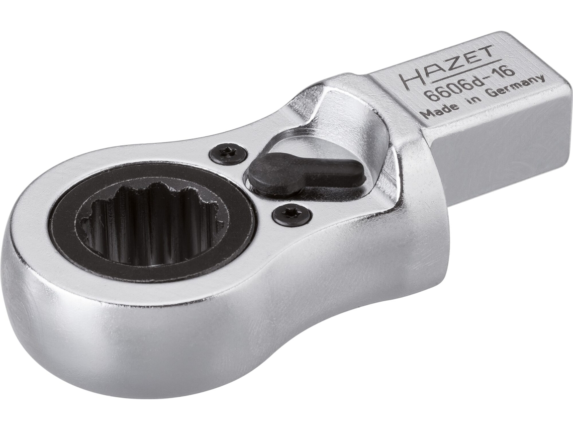 HAZET 6606D-16 Cabeza de Llave de Estrella para Carraca: Cuadrado Insertable 14 X 18 Mm Perfil Hexagonal Doble Exterior 16 Mm