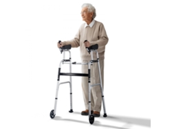 Andador plegable 2 en 1 con reposabrazos y altura ajustable Tekmaquinas