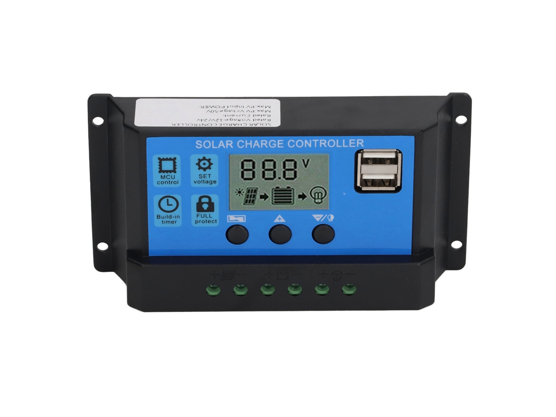 2026horizon-controlador De Panel Solar Pwm Mppt 12v 24v 100a Con Pantalla Lcd Regulador Fotovoltaico Cargador Solar