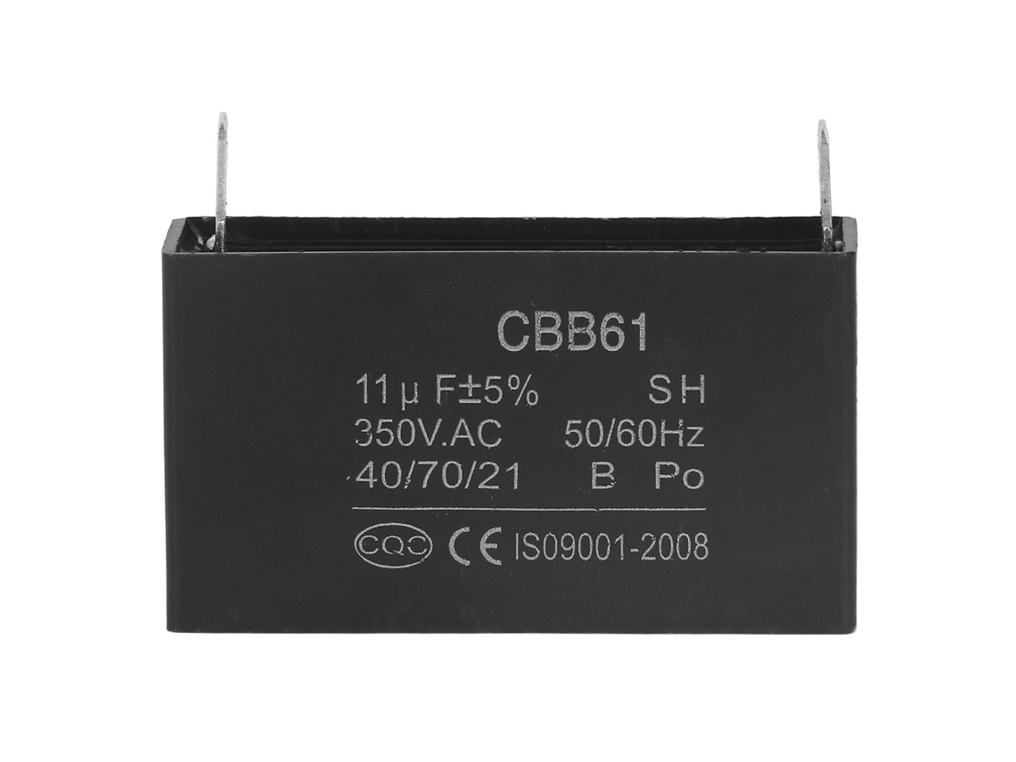 Condensador Cbb61 Abs De 11 Μf Y 350 V Para Generador De Gasolina, Aire Acondicionado Y Refrigerador.