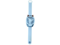Ventilador Personal Chrui Con Pulsera, 3 Velocidades, Recargableazul