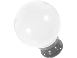 Globo De Pared De Acrílico Transparente De Ø15 Cm Para Lámpara De Pie Exterior.