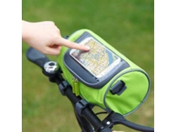 Bolsa/bolsa impermeable para bicicleta, soporte para equipaje para manillar de montaña, teléfono inteligente, pantalla táctil, soporte multifuncional para bicicleta