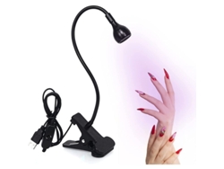 Lámpara Uv Para Secado De Uñas, 3w Con Cabezal Ajustable Para Esmaltes De Gel Profesionales.