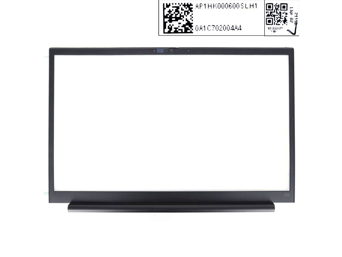 Marco frontal de la carcasa LCD para Lenovo ThinkPad E15 Gen 2 Gen 3 (compatible con 5b30s73483 y 5b30s73482)