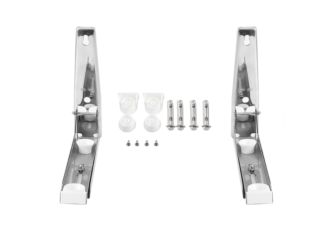 Soporte De Pared Para Horno Microondas, Acero Inoxidable 304, Plegable, Telescópico, 100 Kg