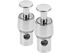 Bomba Dispensadora Jabón Pared Plástico Plateado Juego 2 Piezas Reemplazo Simple Elegante Cocina Hotel