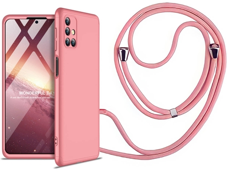 Funda Samsung M31S Slim Armor 360º con Collar Rosa