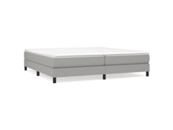 Maison Exclusive - Estructura De Cama Con Somier Tela Gris Claro 200x200 Cm
