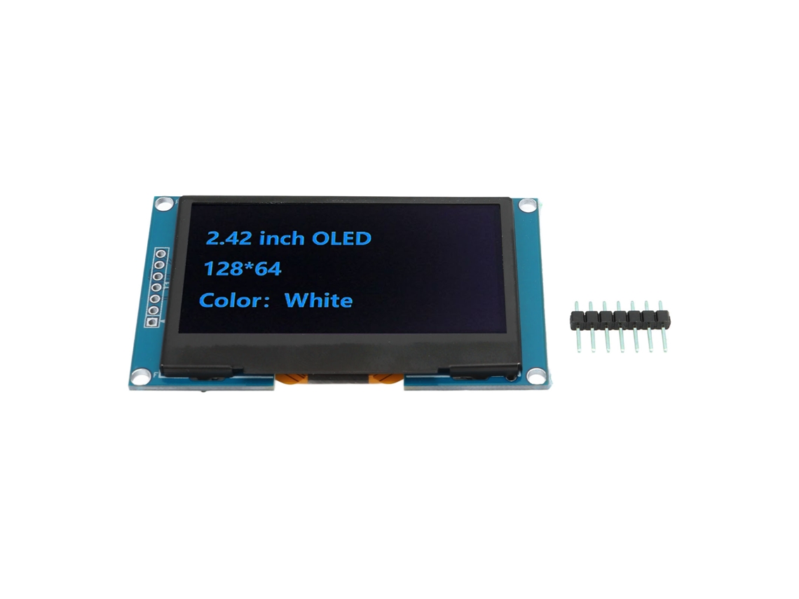 Módulo de pantalla OLED de 2,42 pulgadas con puerto serie SPI y controlador SSD1309 para proyectos DIY MRA091C Azul