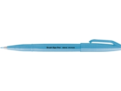 Bolígrafo de Fibra Pentelarts Brush Sign Pen Ses15 Azul Neón PENTEL ARTS