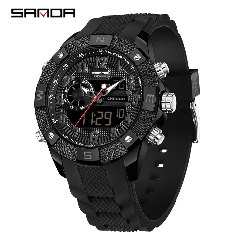 Reloj De Cuarzo De Alta Gama Para Hombre, Resistente Al Agua Y Apto Para Uso Deportivo, De Acero Inoxidable.