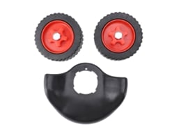 Ruedas De Plástico Desmontables Para Cortacésped Manual De 29,5 Cm