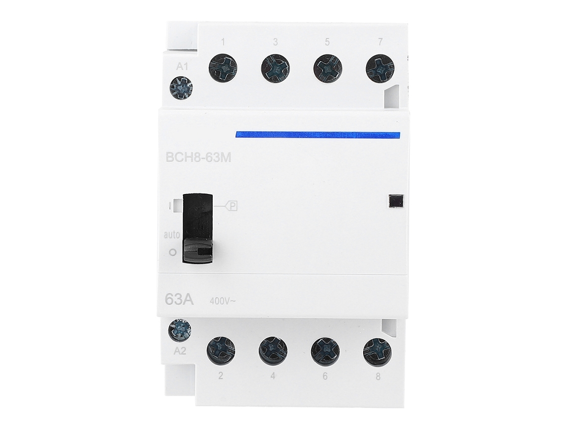 2026velora-contactor Ac Modular Hogar 4p 63a 230v Con Interruptor Manual Control (4nc) Bch8-63m
