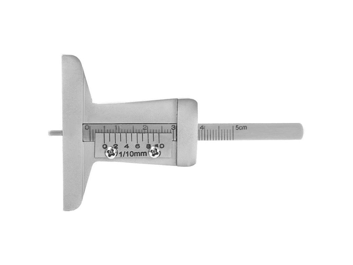 Calibre Profundidad Neumático Acero Inoxidable 10mm Medidor De Tiras Para Coche Camión Motocicleta
