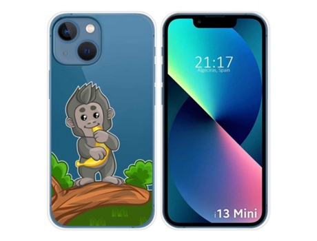 Carcasa iPhone 13 Mini (5.4) TUMUNDOSMARTPHONE Dibujos Transparente Multicolor