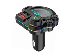 Transmisor de FM YIZHOOD P22 USB manos libres compatible con Bluetooth PD20W negro