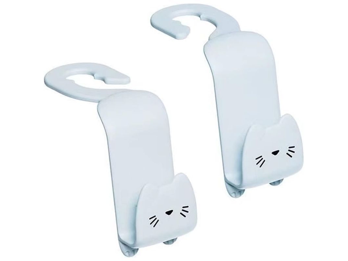 2026-ganchos Para Reposacabezas De Coche, 2 Piezas Almacenamiento Abs Resistente 30 Libras Para Bolsos Compras
