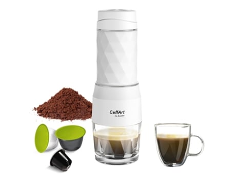 BIOLOMIX Hs8439 Cafetera Portátil 13-18Bar Cápsula De Presión Manual Café Molido Contenedor De Agua 80Ml
