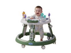 Andador para bebés Tavalax ajustable 360° con panel de juegos musicales, IA y ruedas silenciosas.